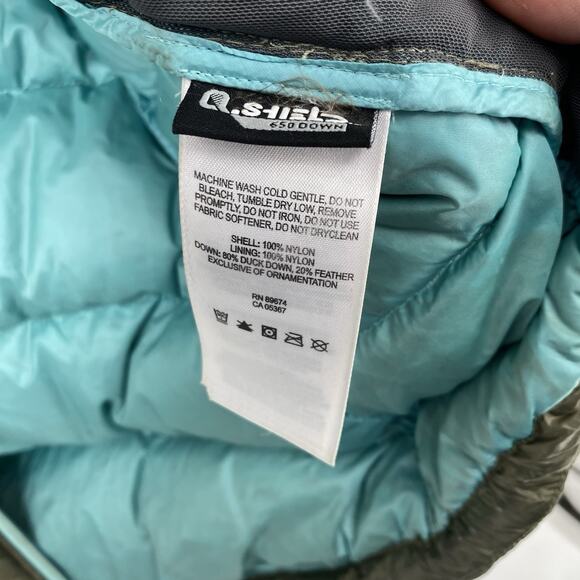 Mountain Hardwear Rubicon Rider Down Puffer Hooded Jacket Green Women’s Size XS - Picture 6 of 7